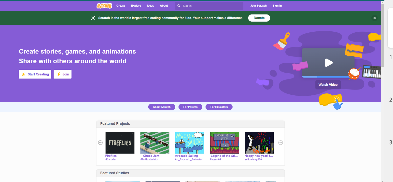 Join Scratch Sign In Scratch